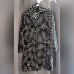 WDNY Tweed Houndstooth Coat